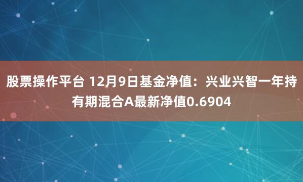 股票操作平台 12月9日基金净值：兴业兴智一年持有期混合A最新净值0.6904